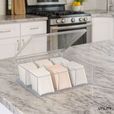 Porta Utensílio/Chá Retro Cristal